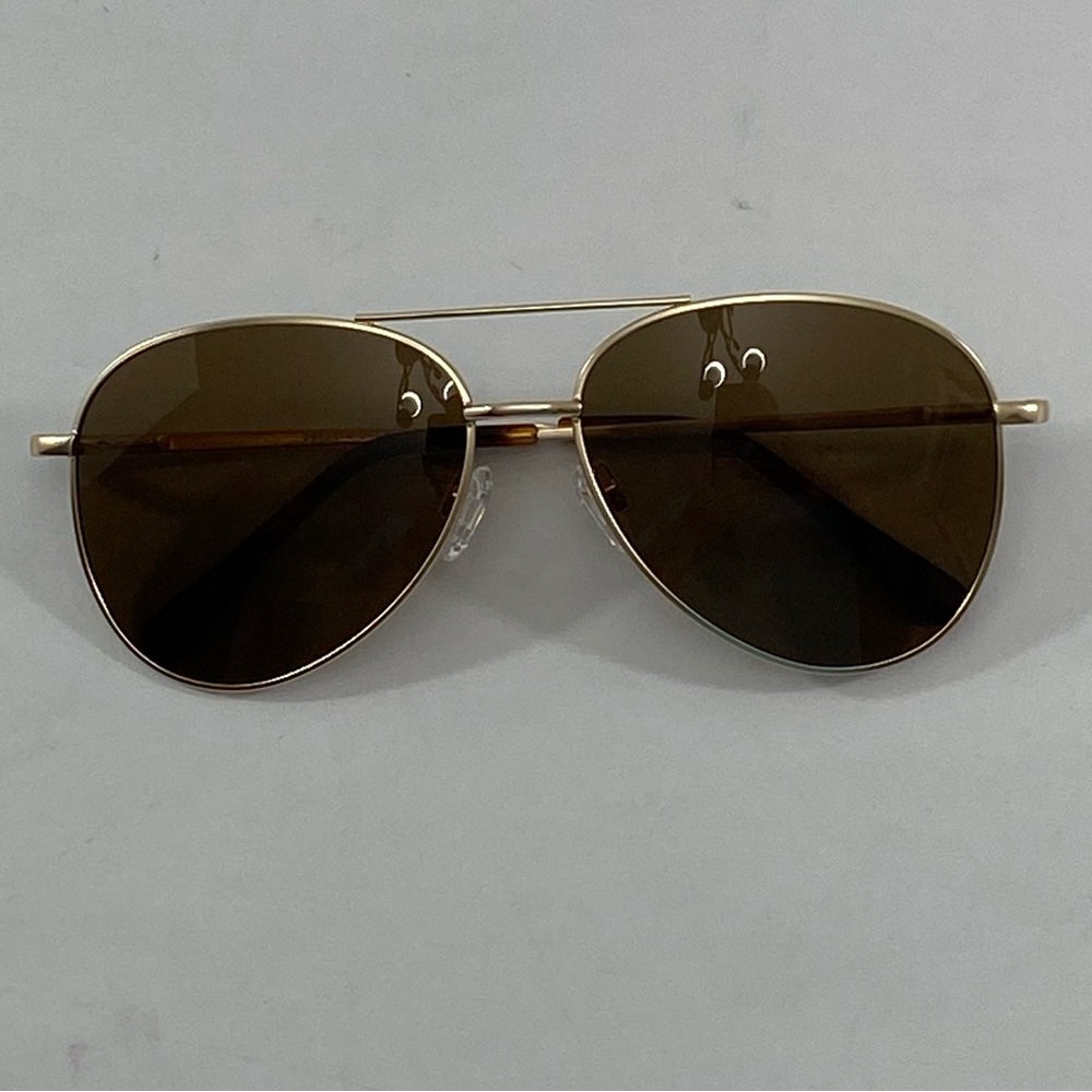 Peepers Gold Aviator Ultraviolet Polarized Sunglasses 04CBEA 27010